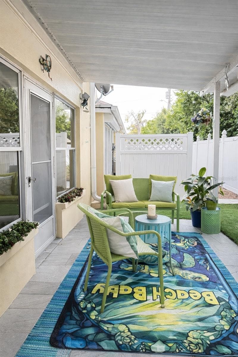 Back Patio - BELLEAIR PALMS TERRACE CONDO 2, BELLEAIR BLUFFS