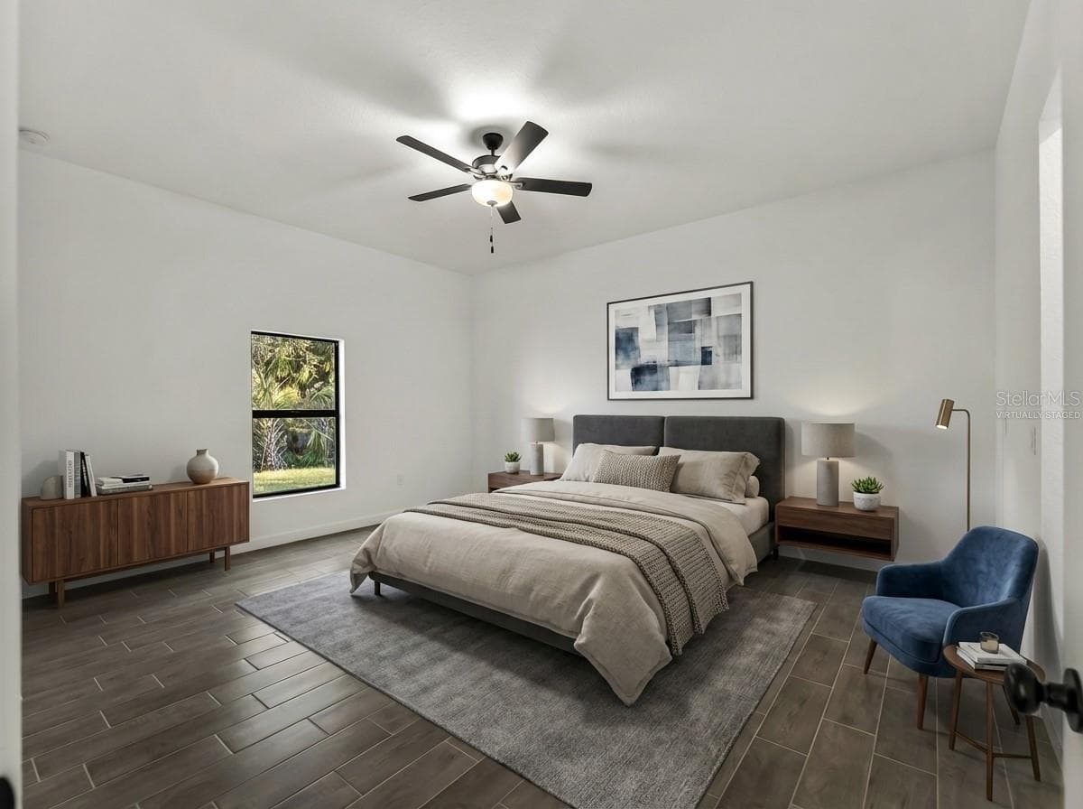 Virtually Staged Bedroom - 4409 LACOCO ST, NORTH PORT