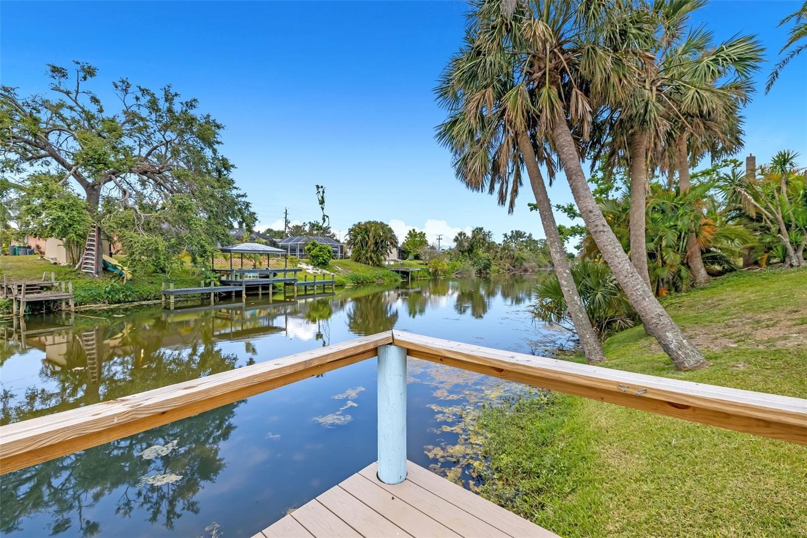 View of freshwater canal from dock - 2132 ABSCOTT ST, PORT CHARLOTTE