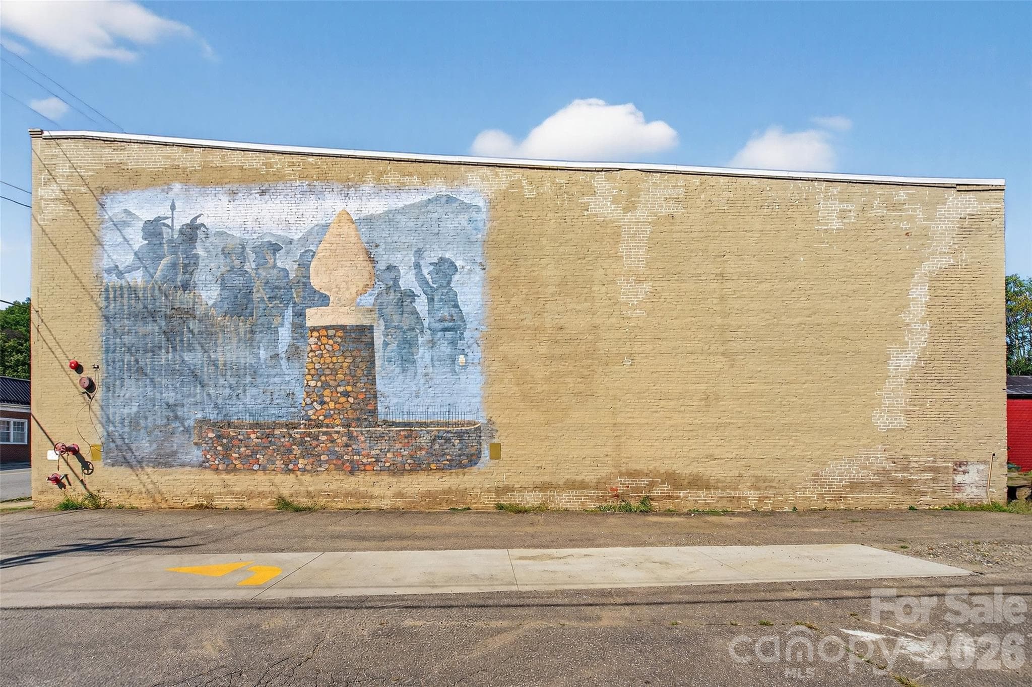 Historical painting speaks to the rich history of the town. (or it can be repainted if desired). - 47 Catawba Avenue, Old Fort