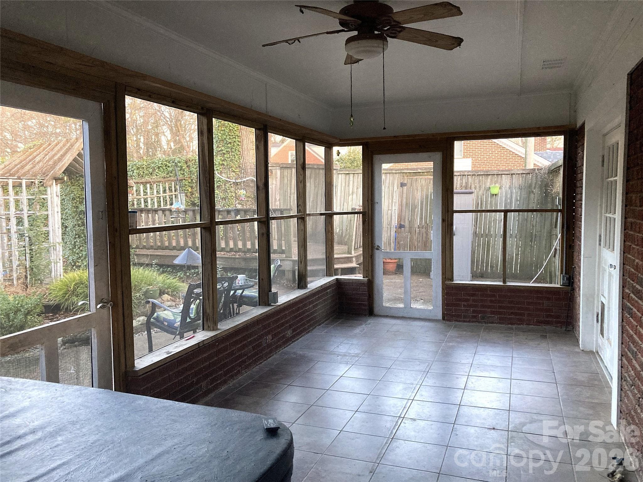 Rear screened porch - 1051 Pee Dee Avenue, Albemarle