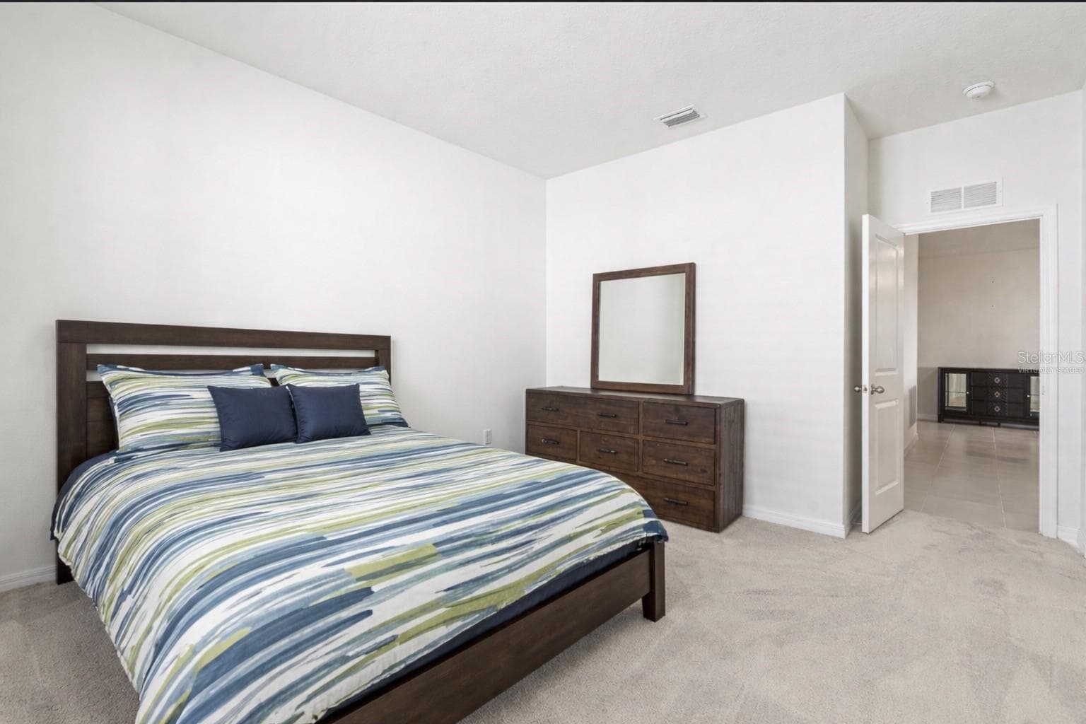 Bedroom 2 Virtually Staged - 3507 GOLDEN WHEAT LN, PLANT CITY