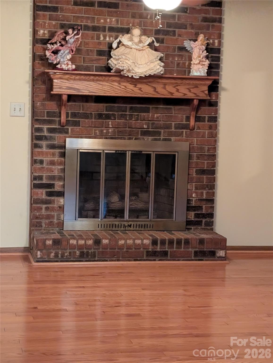Gas Fireplace. Tank does convey with sale - 3065 Woodstream Drive, Valdese