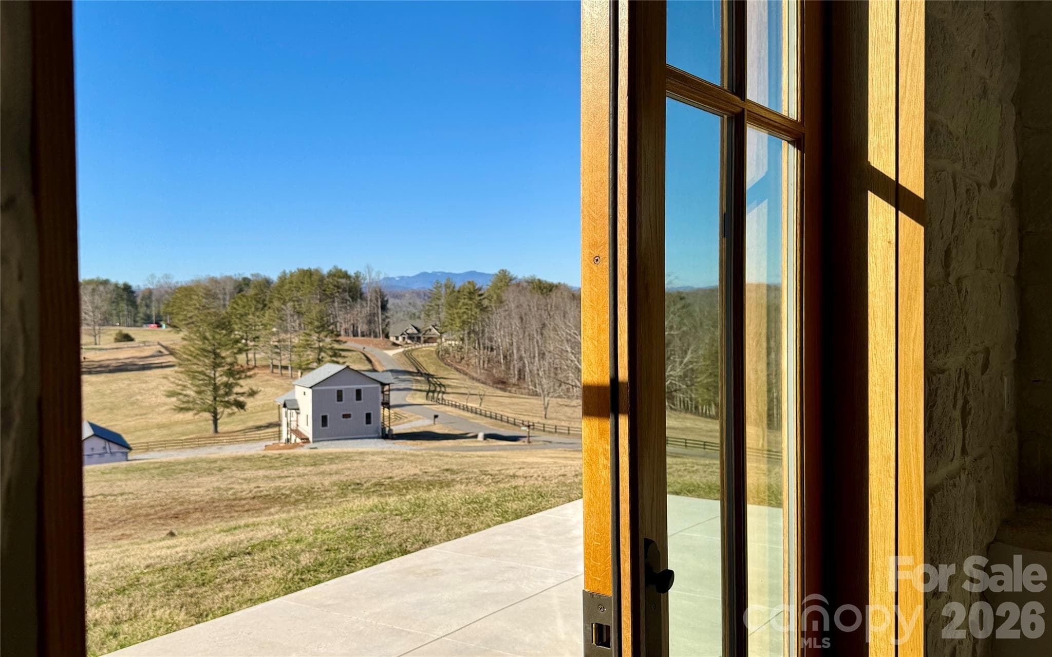 Grandfather Mountain from the kitchen window - Lenoir