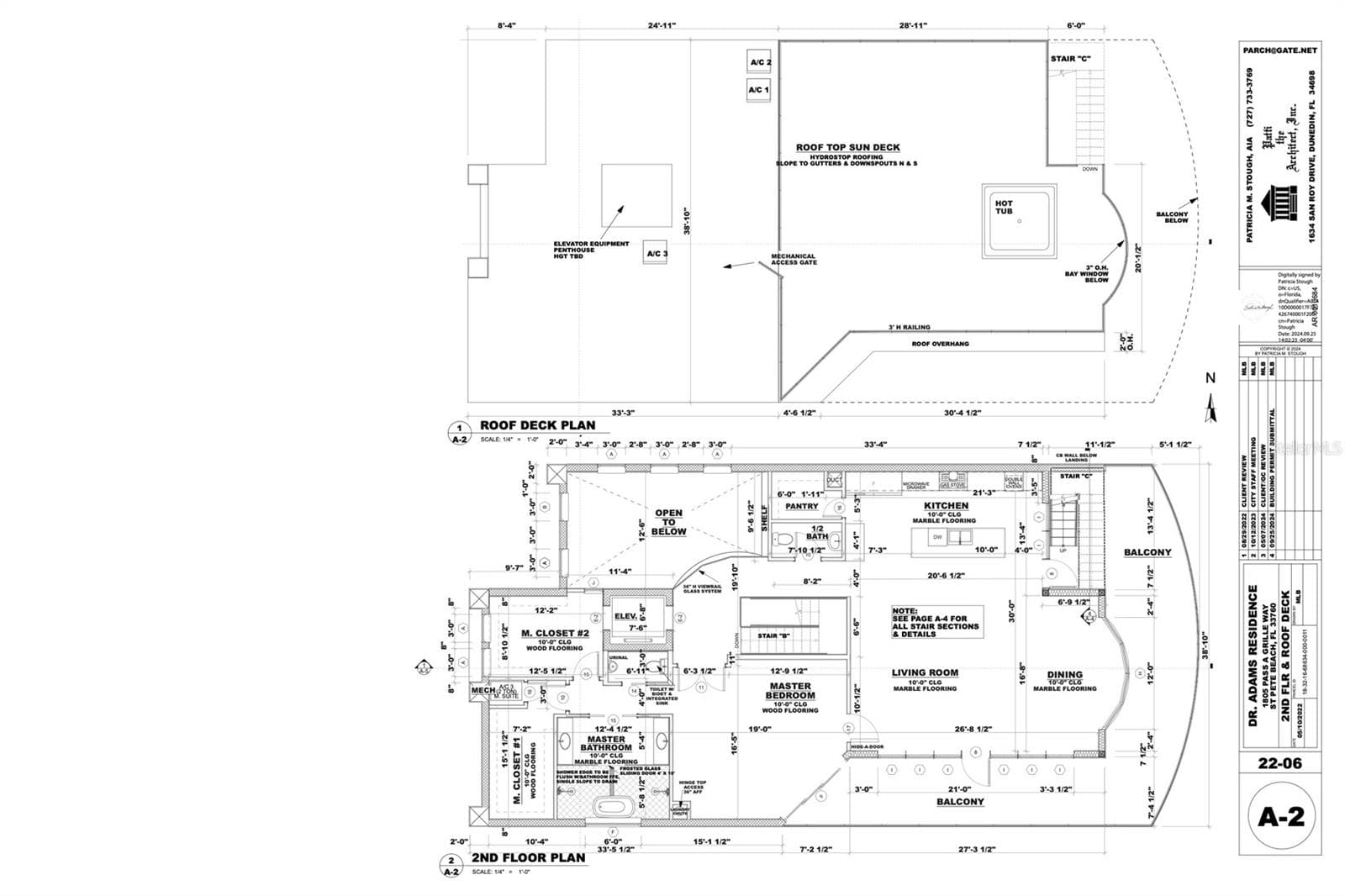 2nd floor - current permit #2402156 - for informational purposes only - 1805 PASS-A-GRILLE WAY, ST PETE BEACH