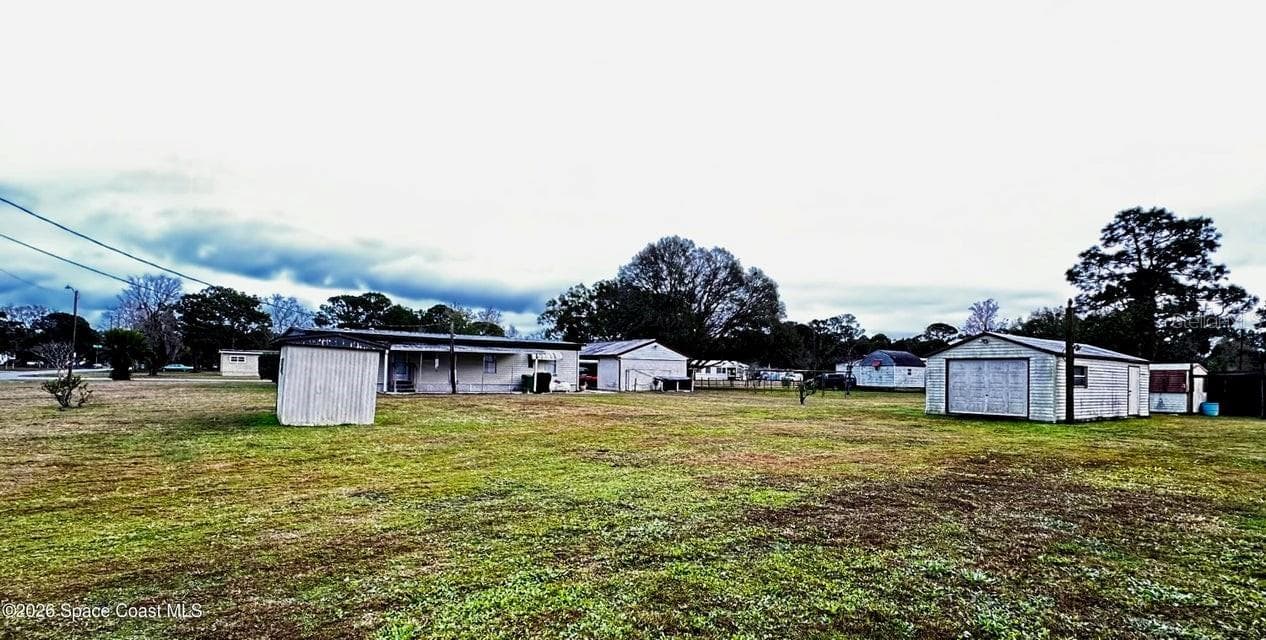 View from the back of property - 4175 HESS AVE, COCOA