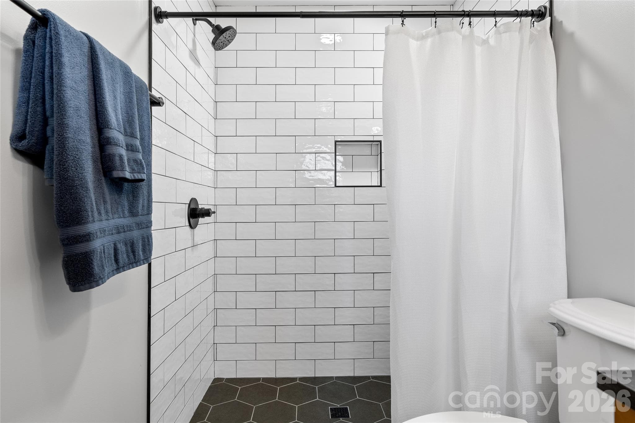 Main level Primary bathroom - 177 Country Road, Brevard