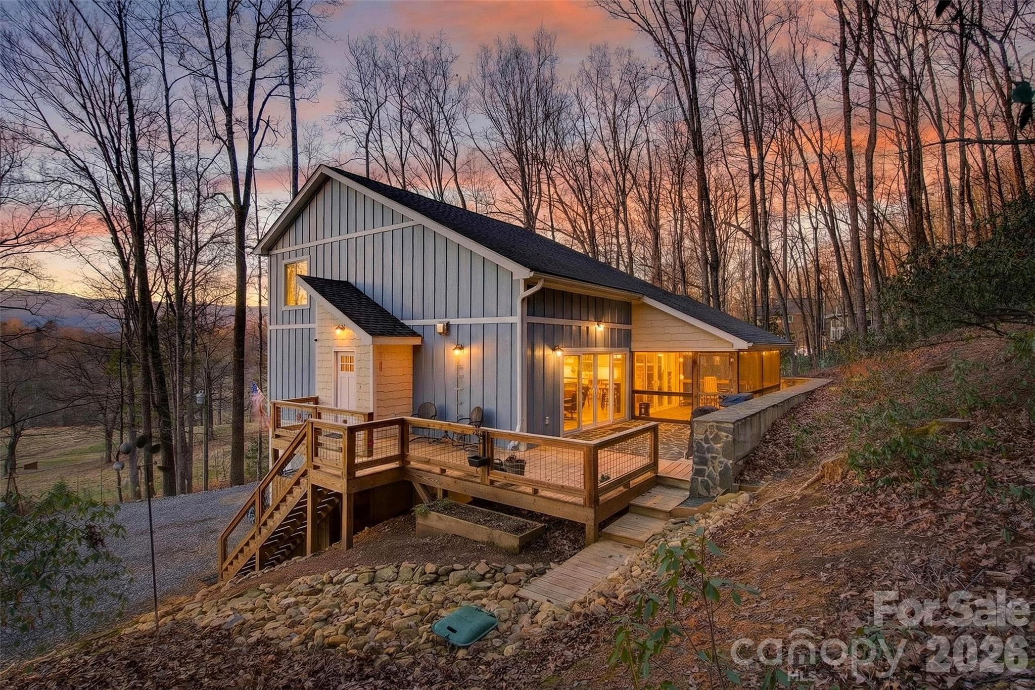 This modern mountain home is waiting for you. Sunsets are magical here! - 1413 Golf Course Road, Old Fort