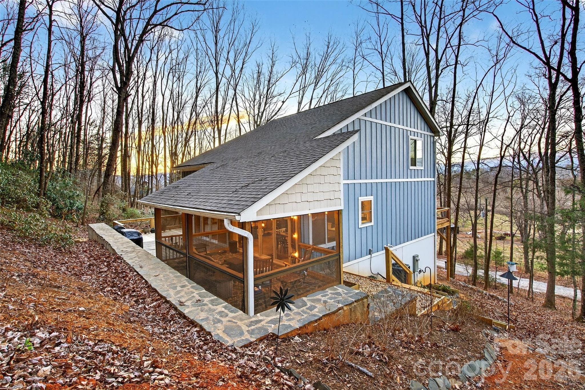 Winter views. - 1413 Golf Course Road, Old Fort