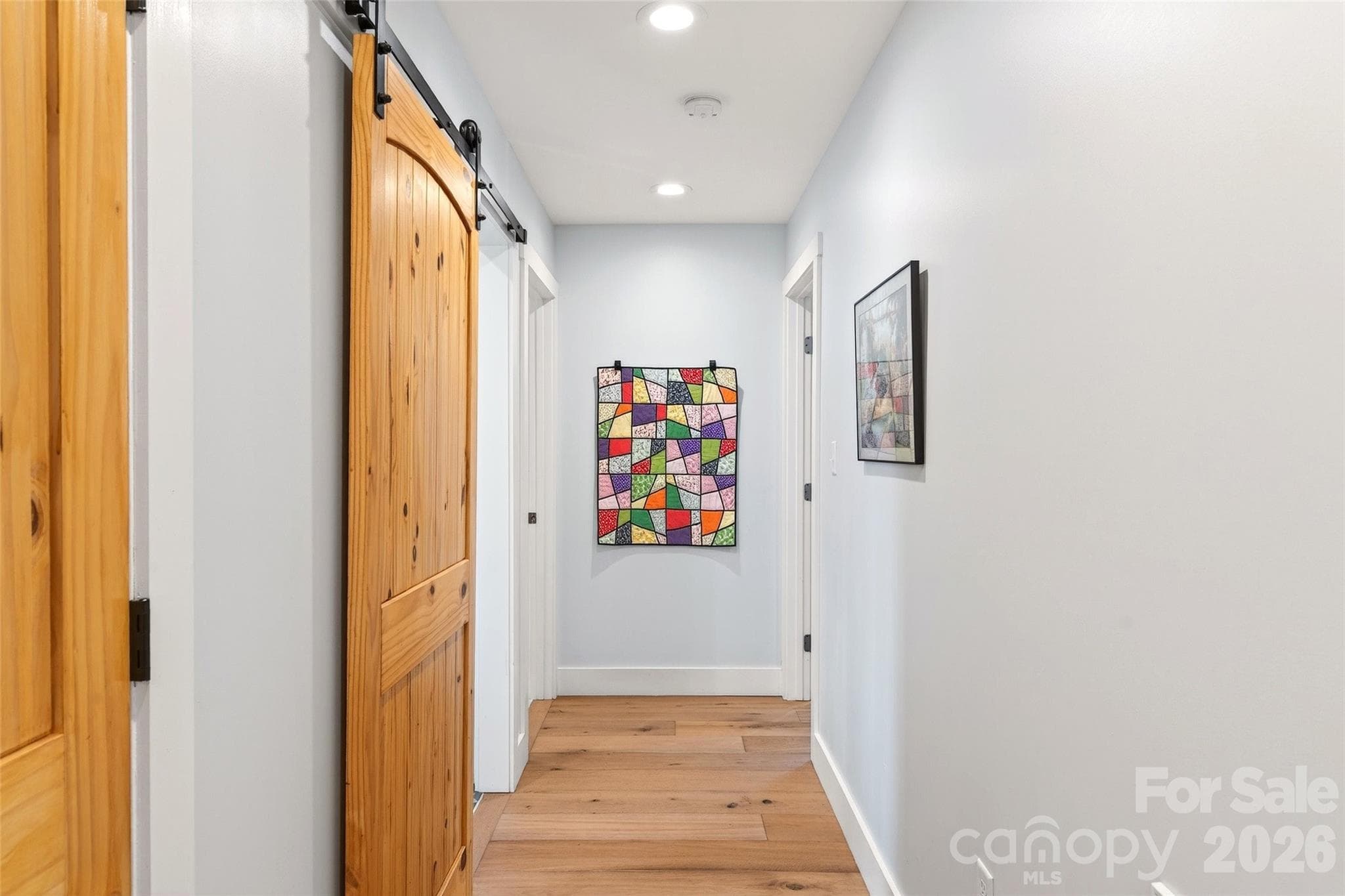 Light-filled hallways. - 1413 Golf Course Road, Old Fort