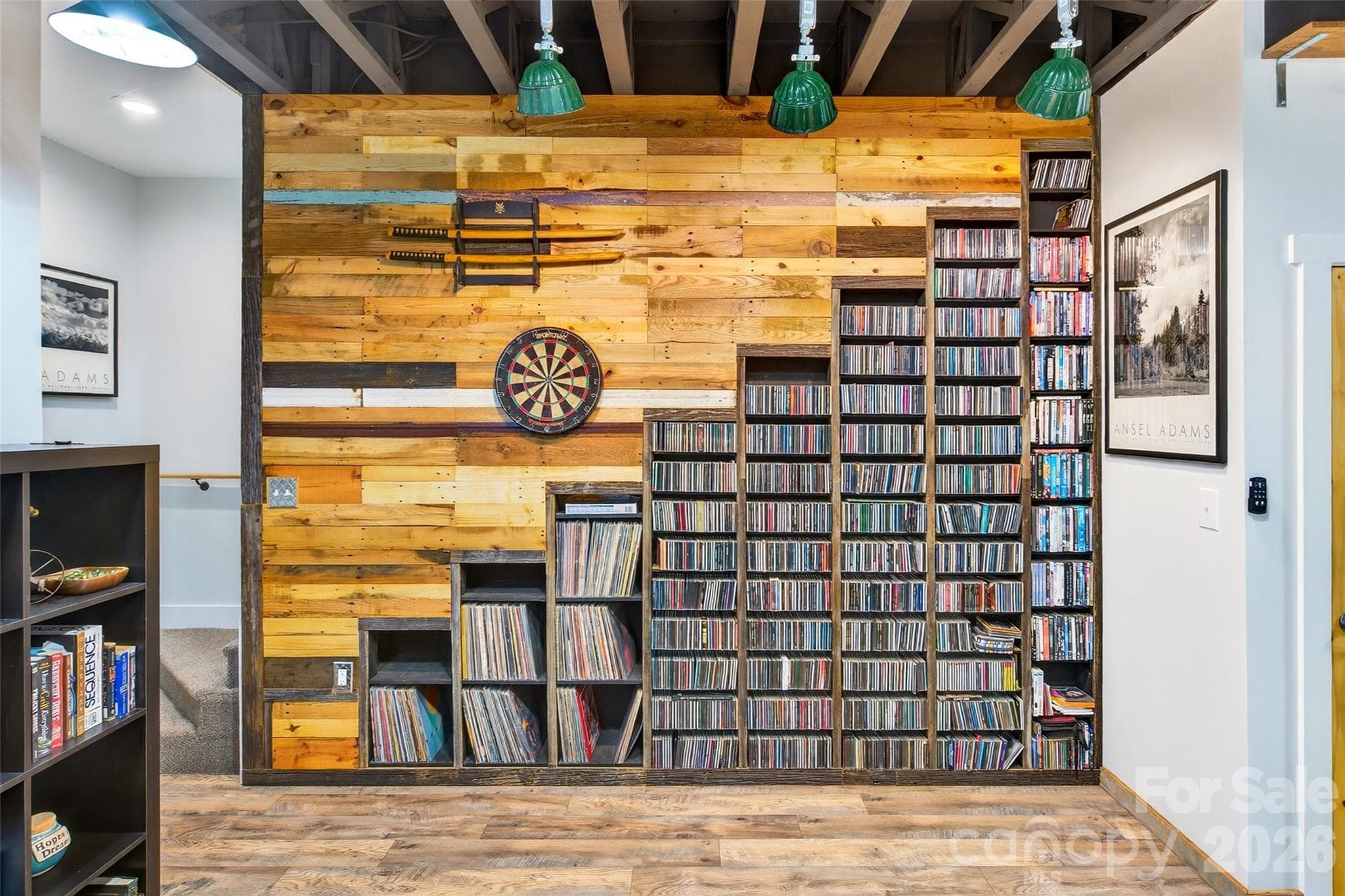 Enjoy some tunes and hang out with friends  in this thoughtfully designed recreation/ bar area with no need to drive to town. - 1413 Golf Course Road, Old Fort