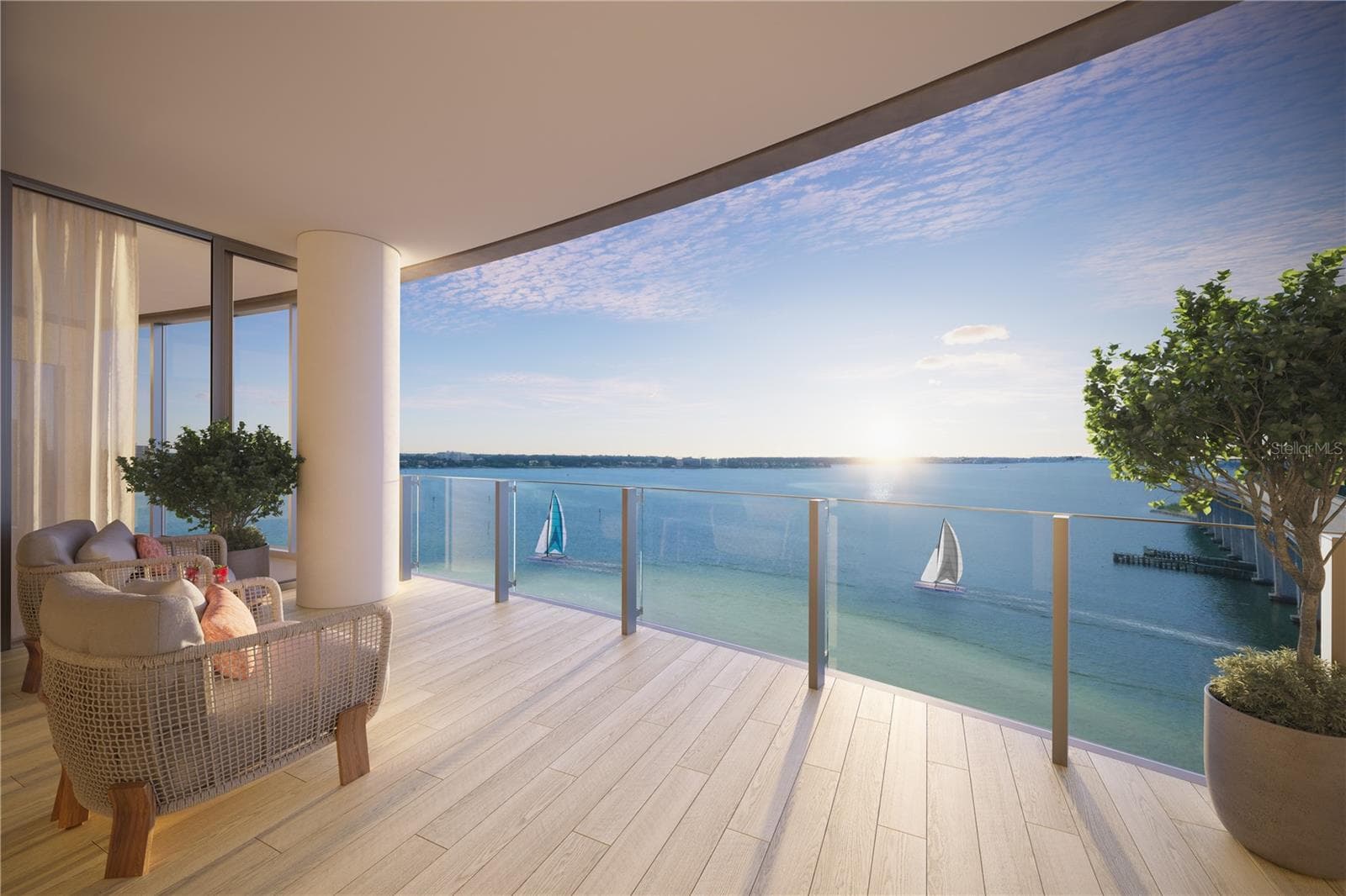 View From the Balcony - To Be Built - 805 S GULFVIEW BLVD #603A, CLEARWATER BEACH