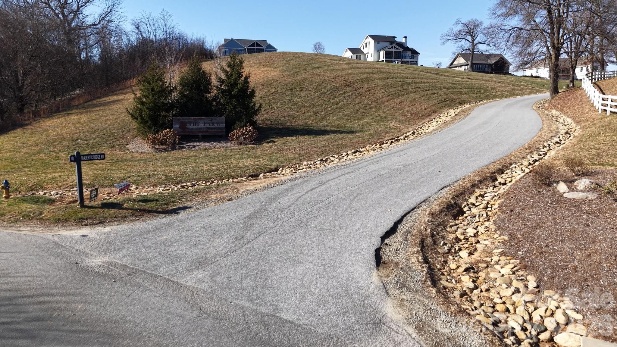 Small cul-de-sac with completed construction. - 479 Nesbitt Drive, Mills River