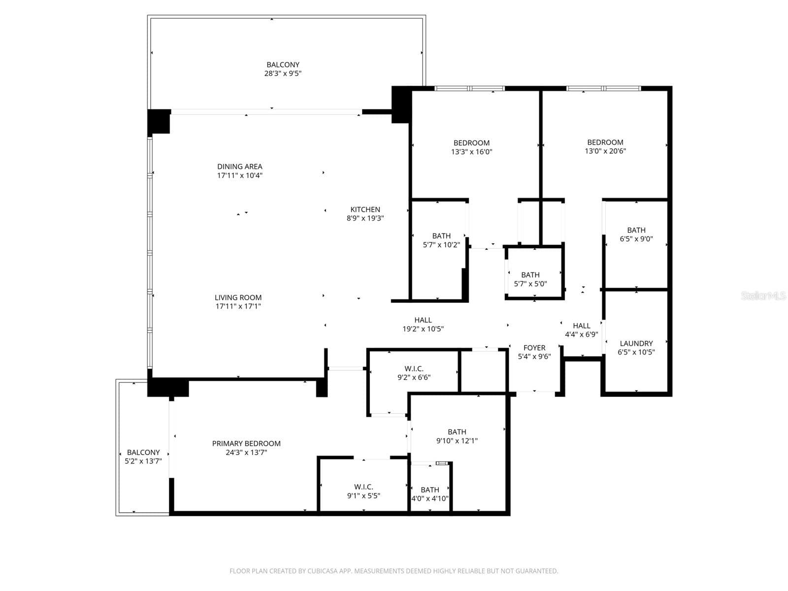 Floorplan - 275 1ST AVE S #2706, ST PETERSBURG
