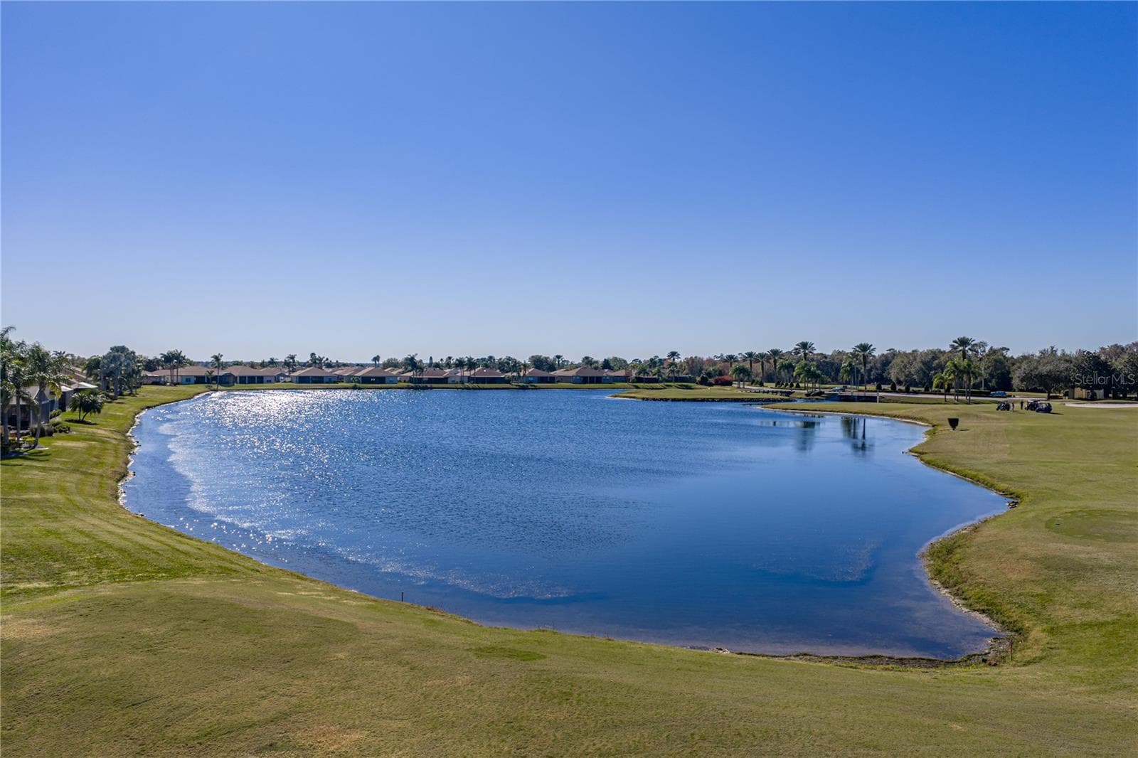 The island green is across the pond. - 4360 ASHTON CLUB DR, LAKE WALES