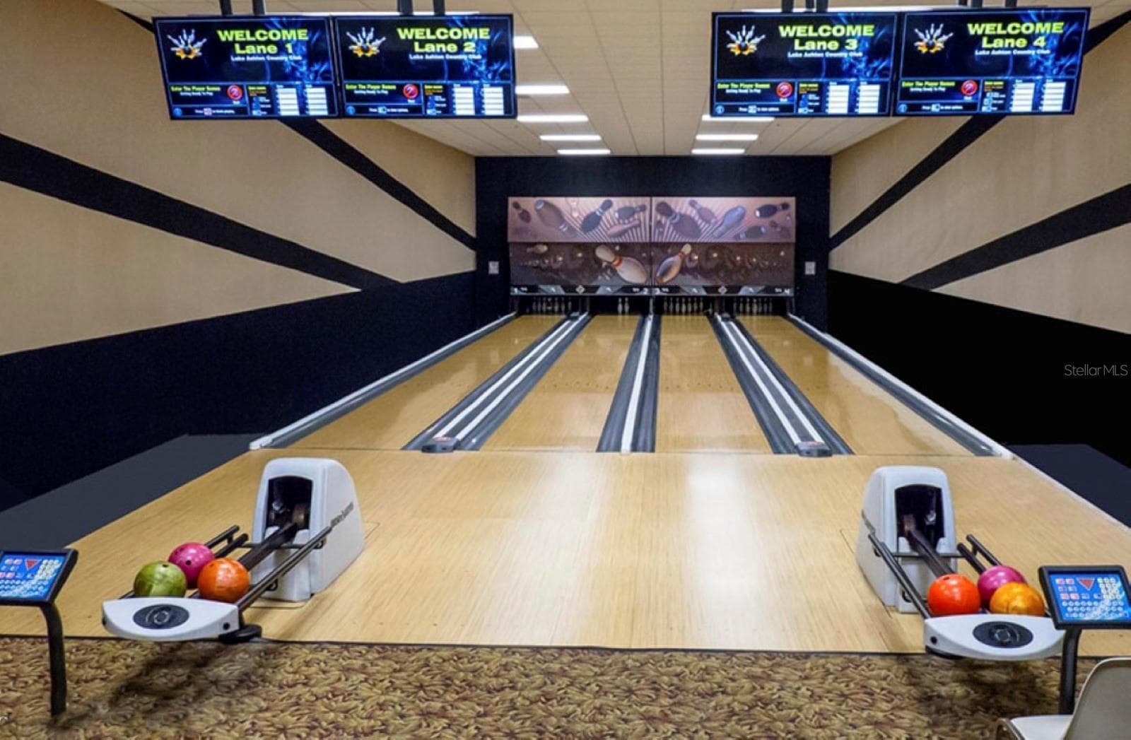 The main clubhouse bowling center has automated scoring, house balls and shoes. Bowling is free for residents. - 4360 ASHTON CLUB DR, LAKE WALES