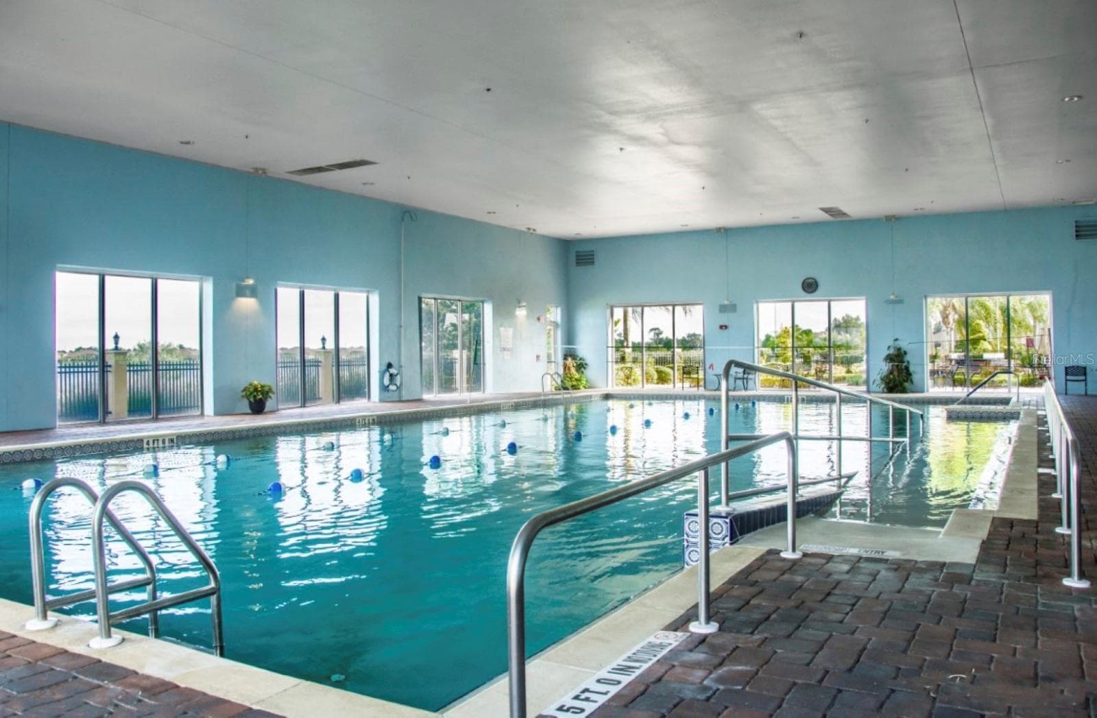 The Health and Fitness Center's indoor pool is regulation length and has a ramp for easy access. - 4360 ASHTON CLUB DR, LAKE WALES