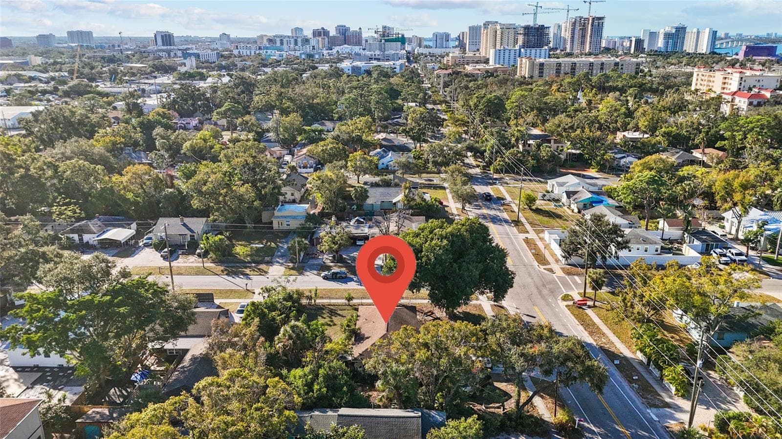 view towards the city - 1504 COCOANUT AVE, SARASOTA