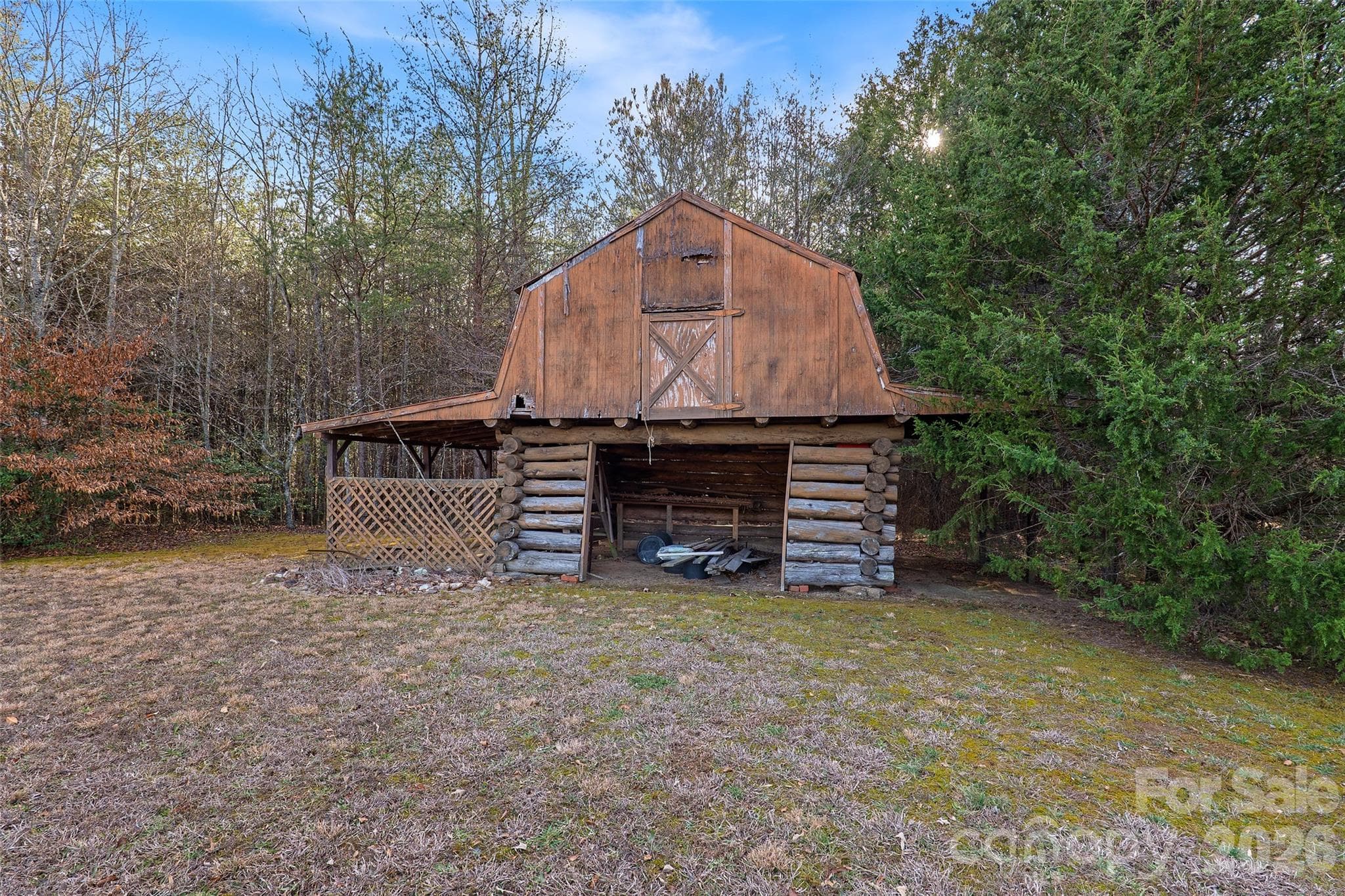 Restore this log barn and have loft for hay and/or storage for farm equipment - 591 Landrum Road, Columbus