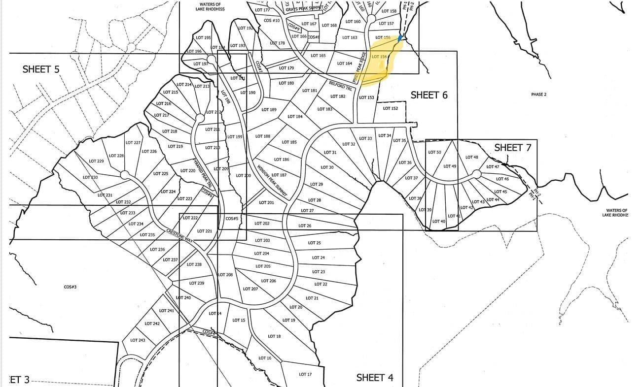 Community Map - 2146 Pikes Peak Ridge, Connelly Springs