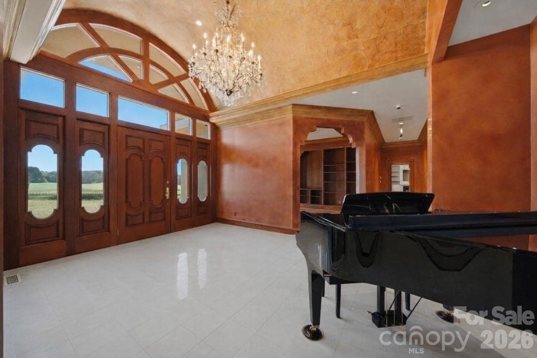 Stunning front entry with marble floors, and luxury finishes throughout. - 3619 Links Drive NE, Conover