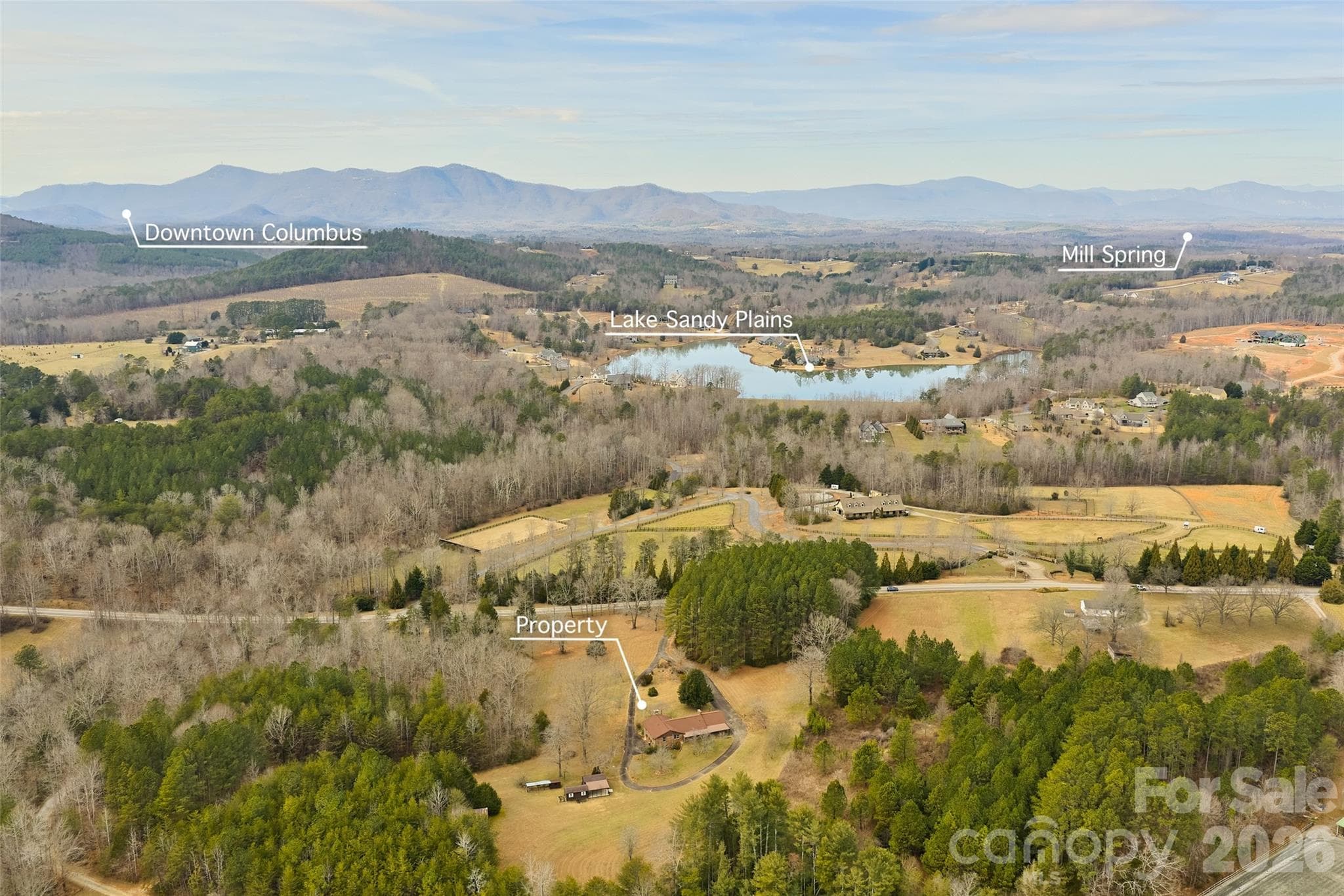 Derbyshire equestrian community located across street.  CETA horse trail system meanders through this development as well. - 591 Landrum Road, Columbus