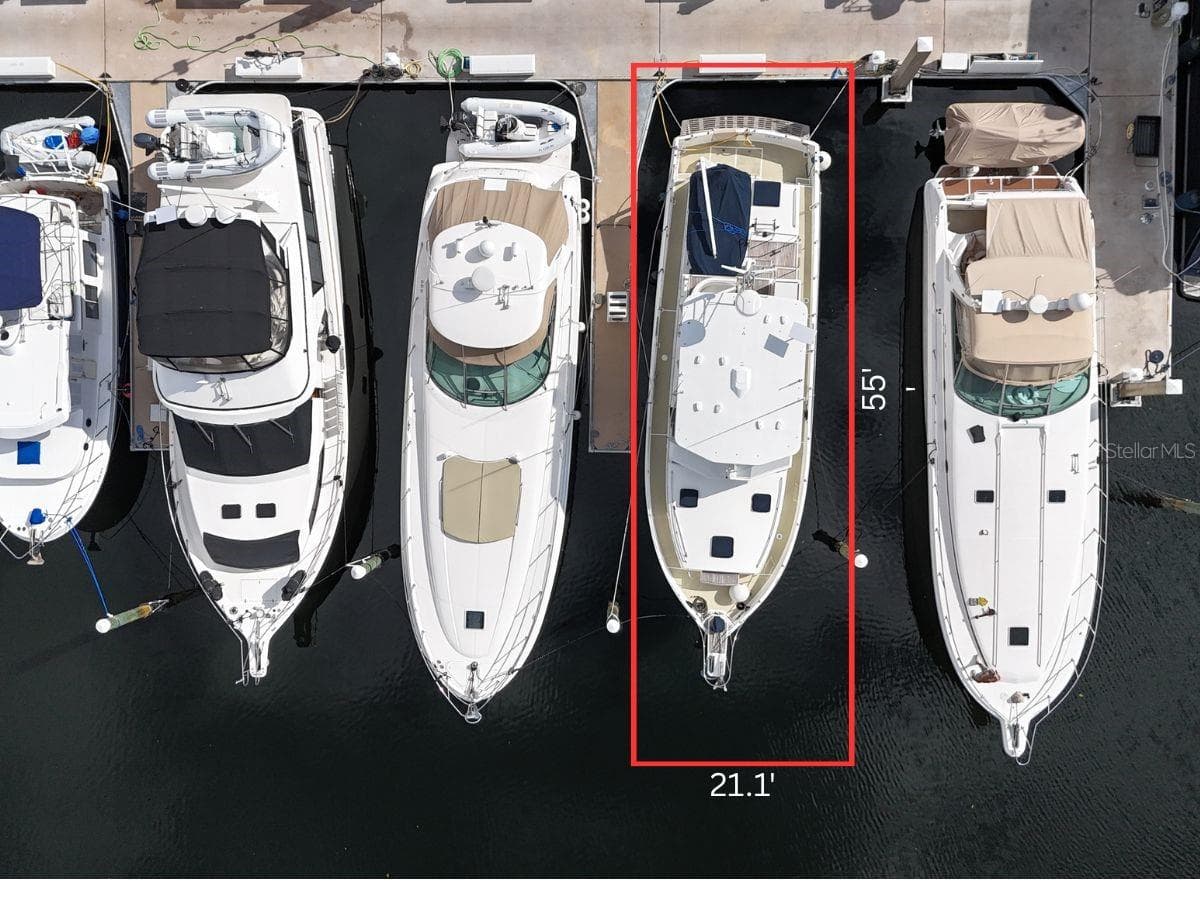 Slip Measurements - 102 RIVIERA DUNES WAY #S-54, PALMETTO