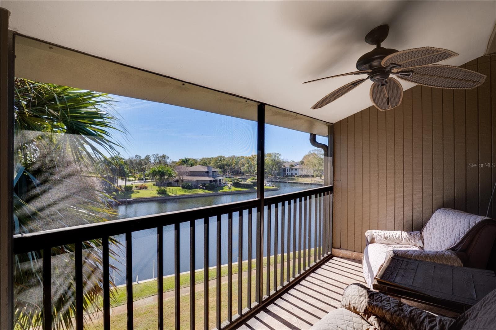 Primary Bedroom's private Balcony overlooking the Bay - 6315 NEWTOWN CIR #15B3, TAMPA
