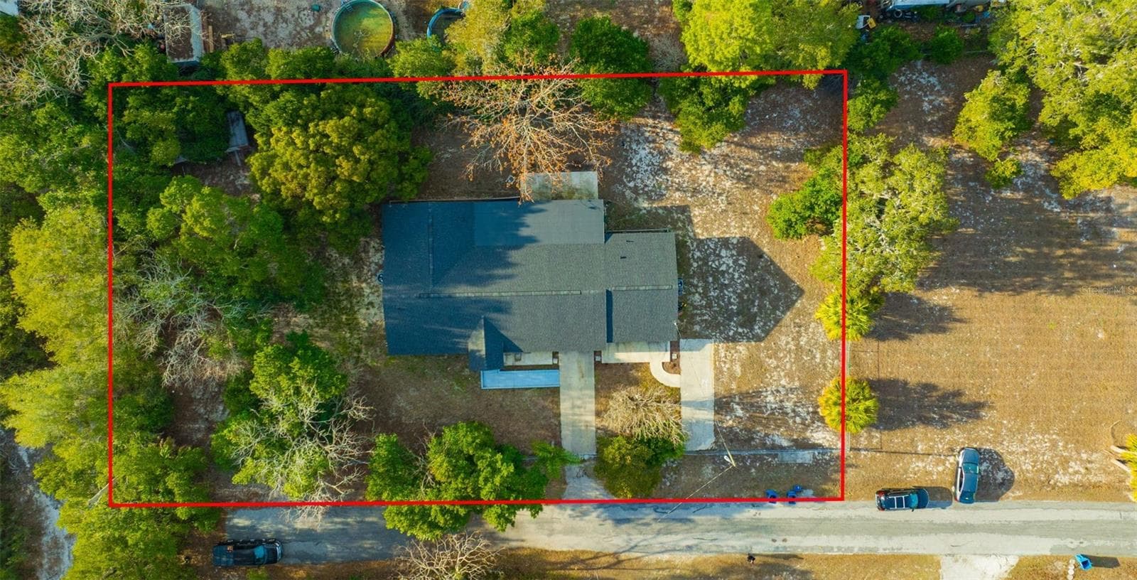 Property outline - 7149 SPRUCE DR, WEEKI WACHEE