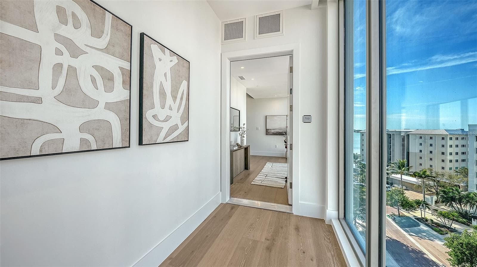 Private Foyer - 253 GOLDEN GATE POINT #703, SARASOTA