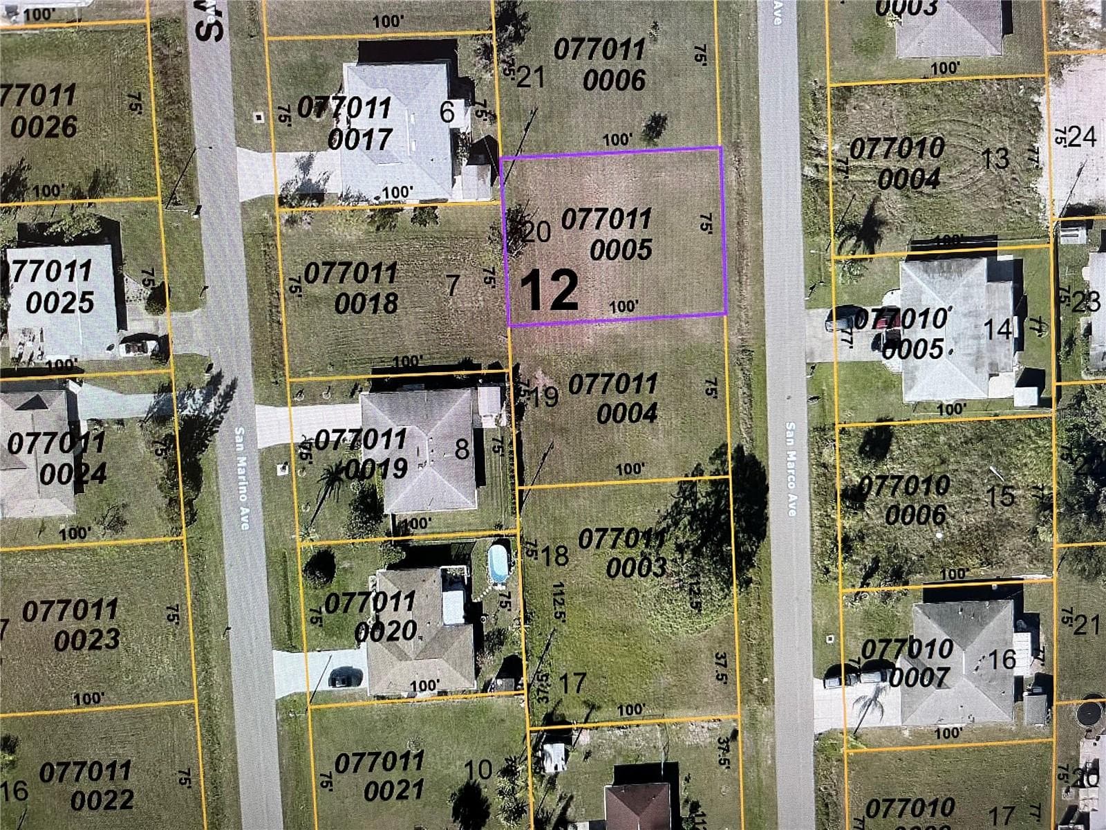 LOT 20 SAN MARCO AVE