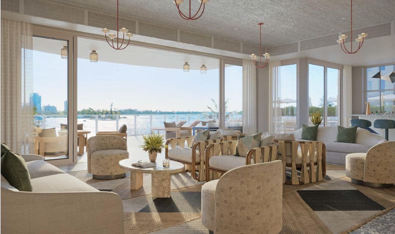 Artist Rendering Social Lounge - 550 GOLDEN GATE POINT #503, SARASOTA
