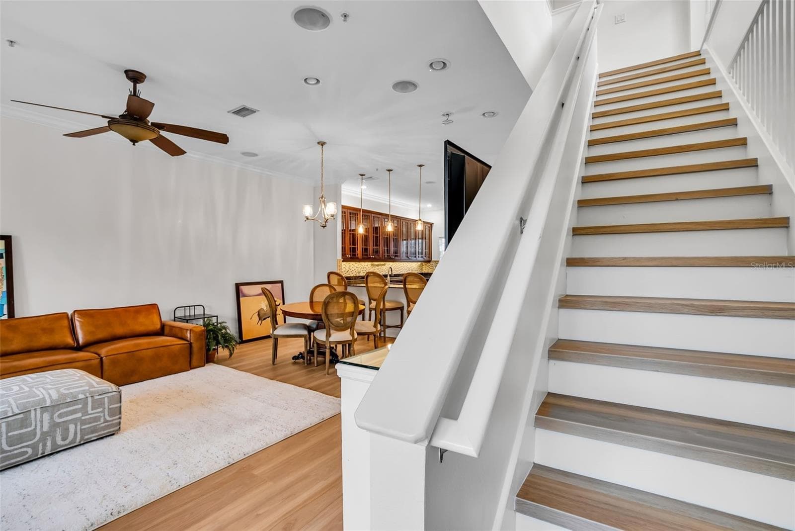 STAIRS TO UPPER 2 BEDROOMS AND BATHS - 111 N ALBANY AVE #16, TAMPA