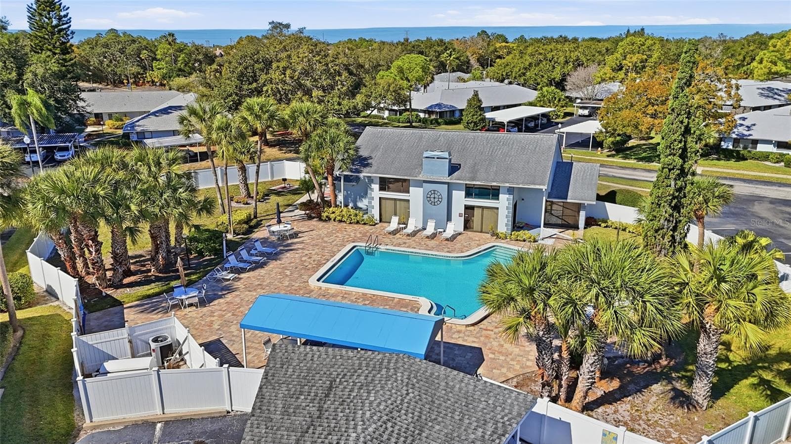Arial - Pool Clubhouse - 2701 COUNTRYSIDE BLVD #102, CLEARWATER