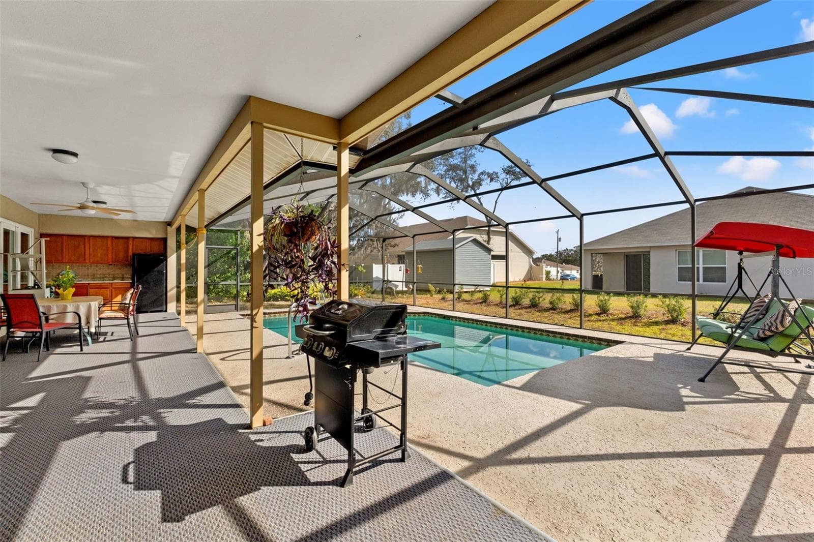 Screened in Pool - 206 RUSK CIR, SPRING HILL