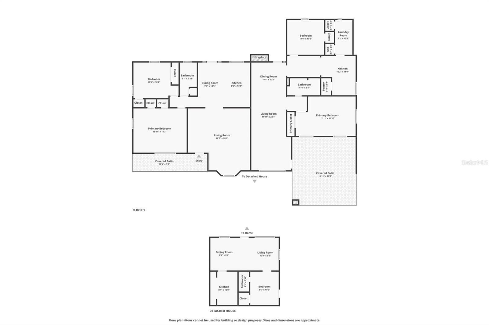 Triplex Floor Plan - 708 N SAINT CLAIR ABRAMS AVE, TAVARES