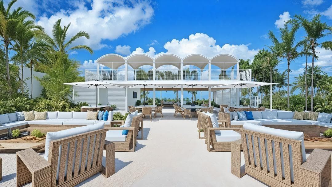Artist Rendering proposed Sanderling Club Beach House outside - 7233 MIDNIGHT PASS RD, SARASOTA