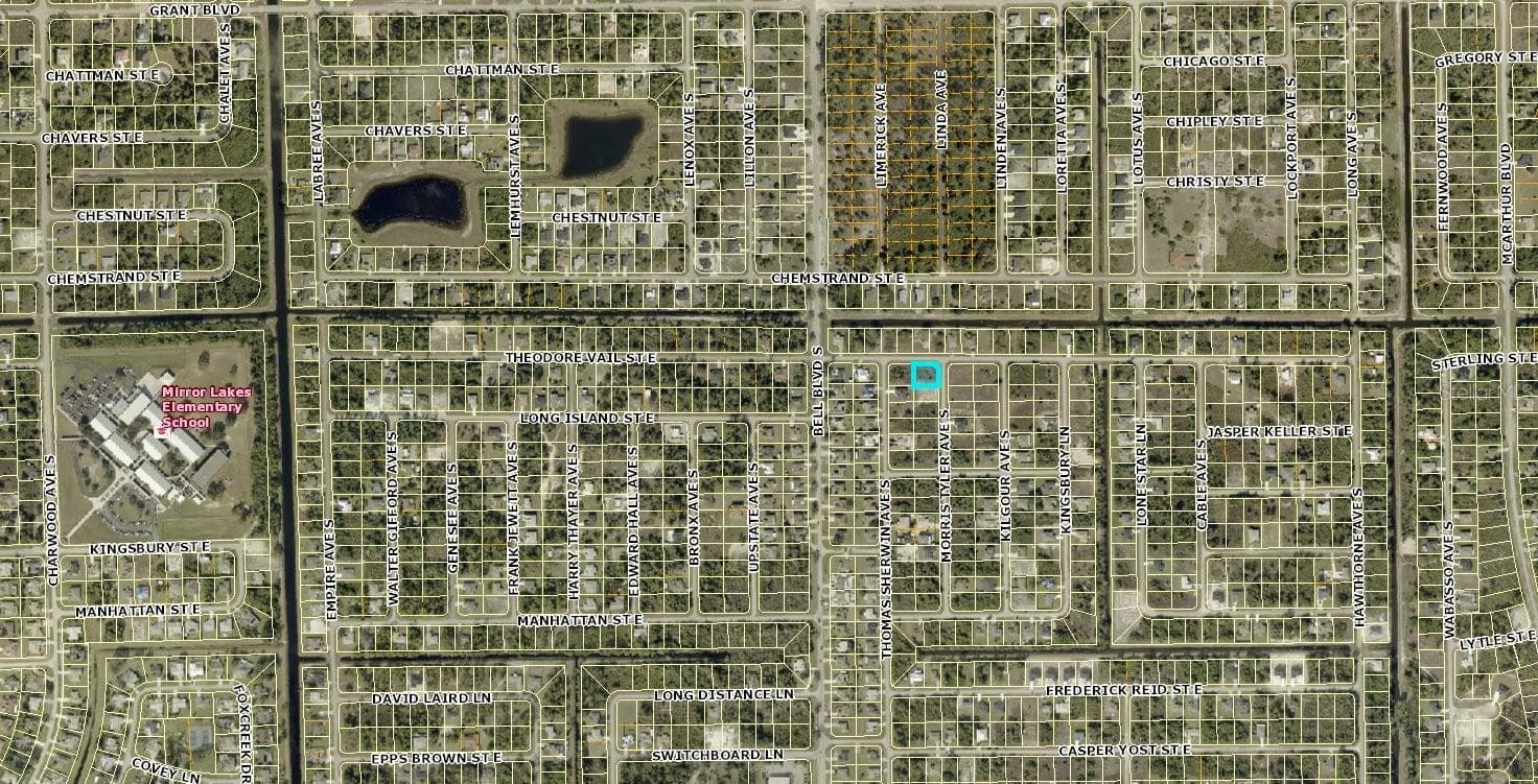 Land at 504 MORRIS TYLER AVE S, LEHIGH ACRES, photo 2 of 3