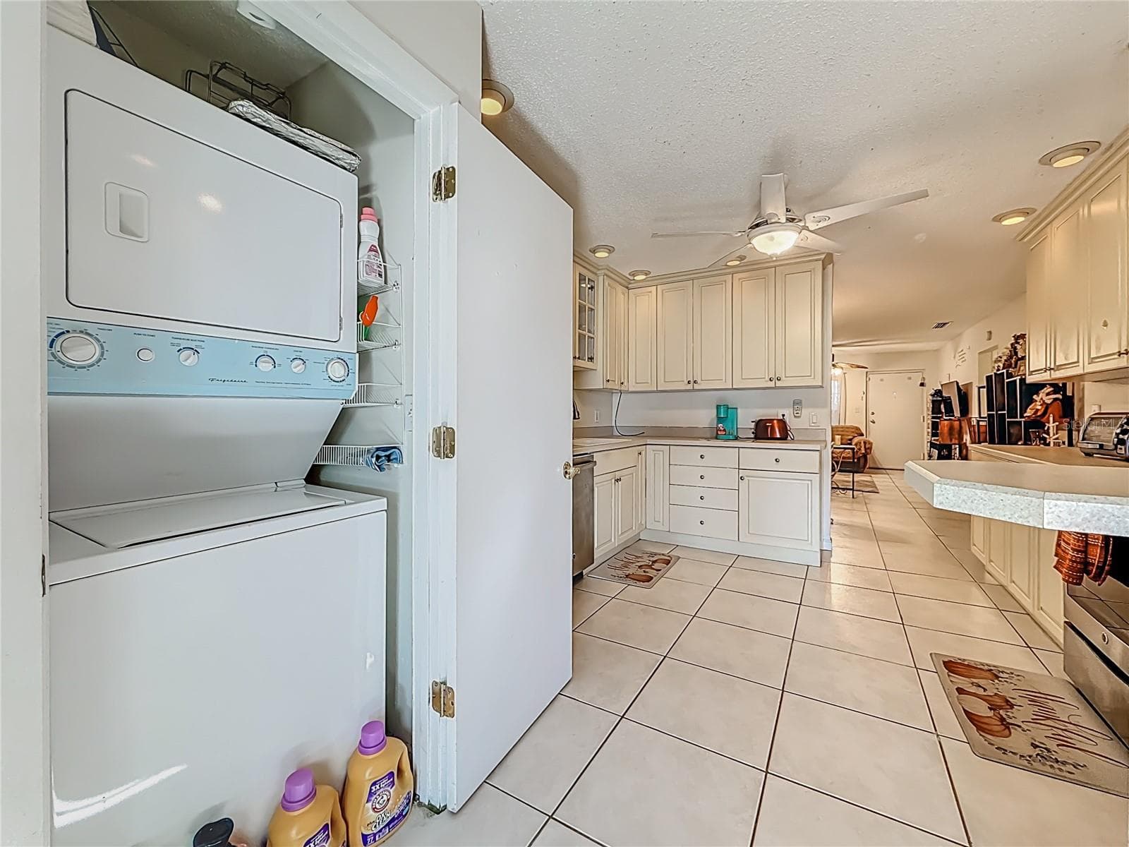 1020 85th Ave N no 119, laundry closet, adjacent to kitchen - 1020 85TH AVE N #119, ST PETERSBURG