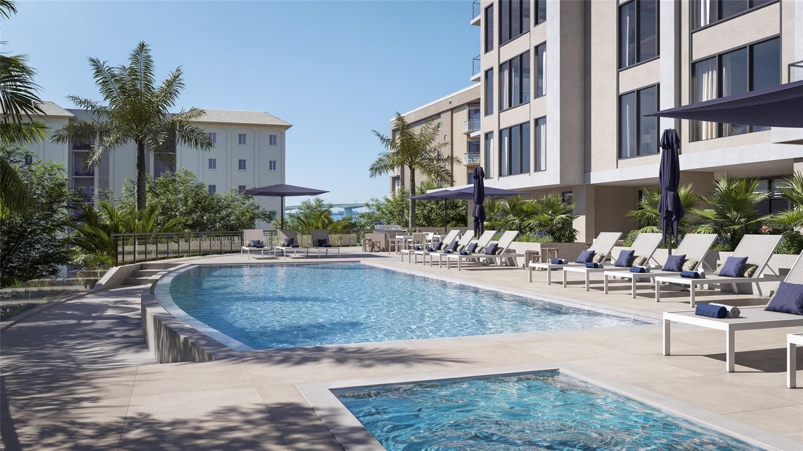 Artist Rendering Pool - 325 GOLDEN GATE PT #604, SARASOTA