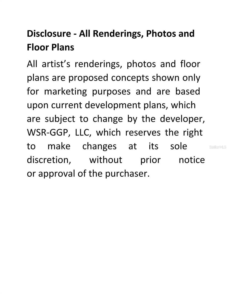 Disclaimer - 325 GOLDEN GATE PT #401, SARASOTA