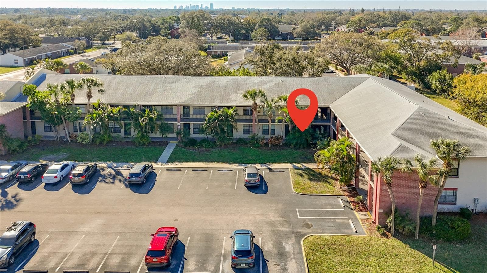1020 85th Ave N no 119, view from front parking area - 1020 85TH AVE N #119, ST PETERSBURG