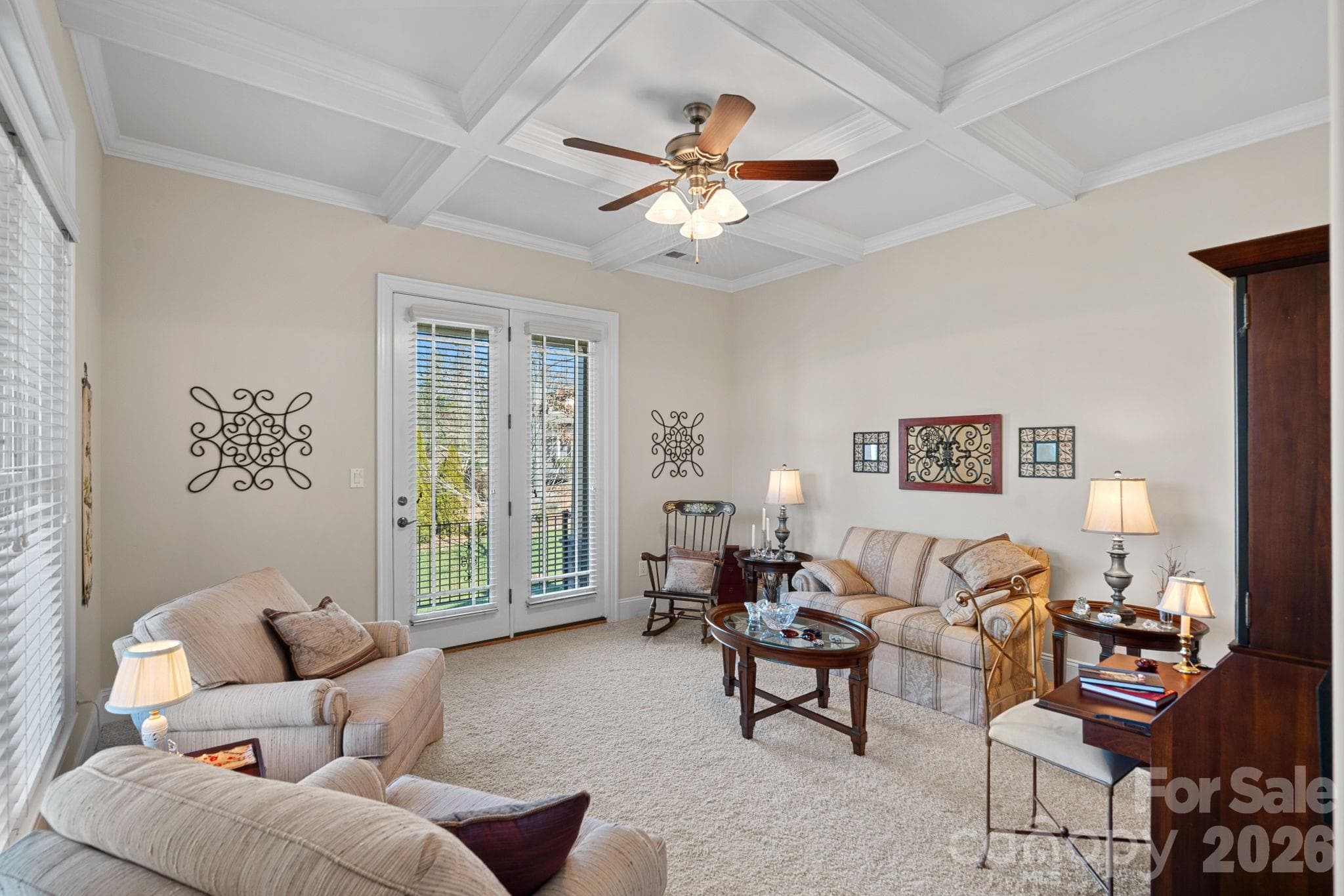 Den with coferred ceiling - great space for conversations, reading, an office, or your own vision. - Denver