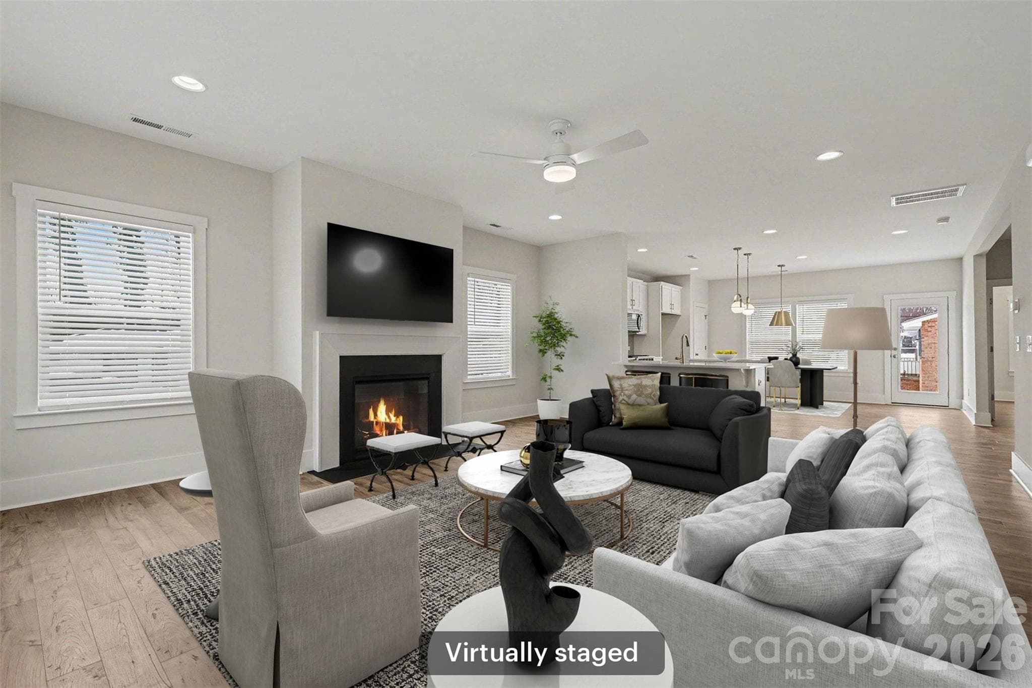 Main Floor (virtually staged) - 4768 Americana Avenue, Charlotte