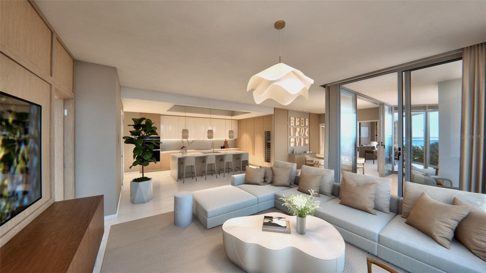 Living Room & Kitchen - To Be Built - 805 S GULFVIEW BLVD #305B, CLEARWATER BEACH