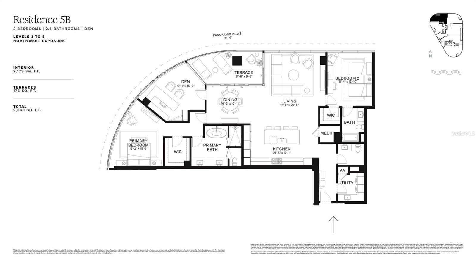 Unit 305B Floorplan - 805 S GULFVIEW BLVD #305B, CLEARWATER BEACH