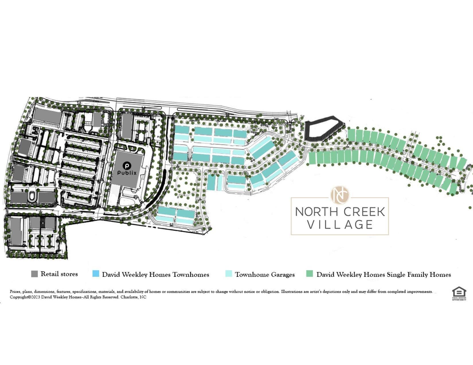 North Creek Village Map - 11423 Prosperity Church Road, Huntersville