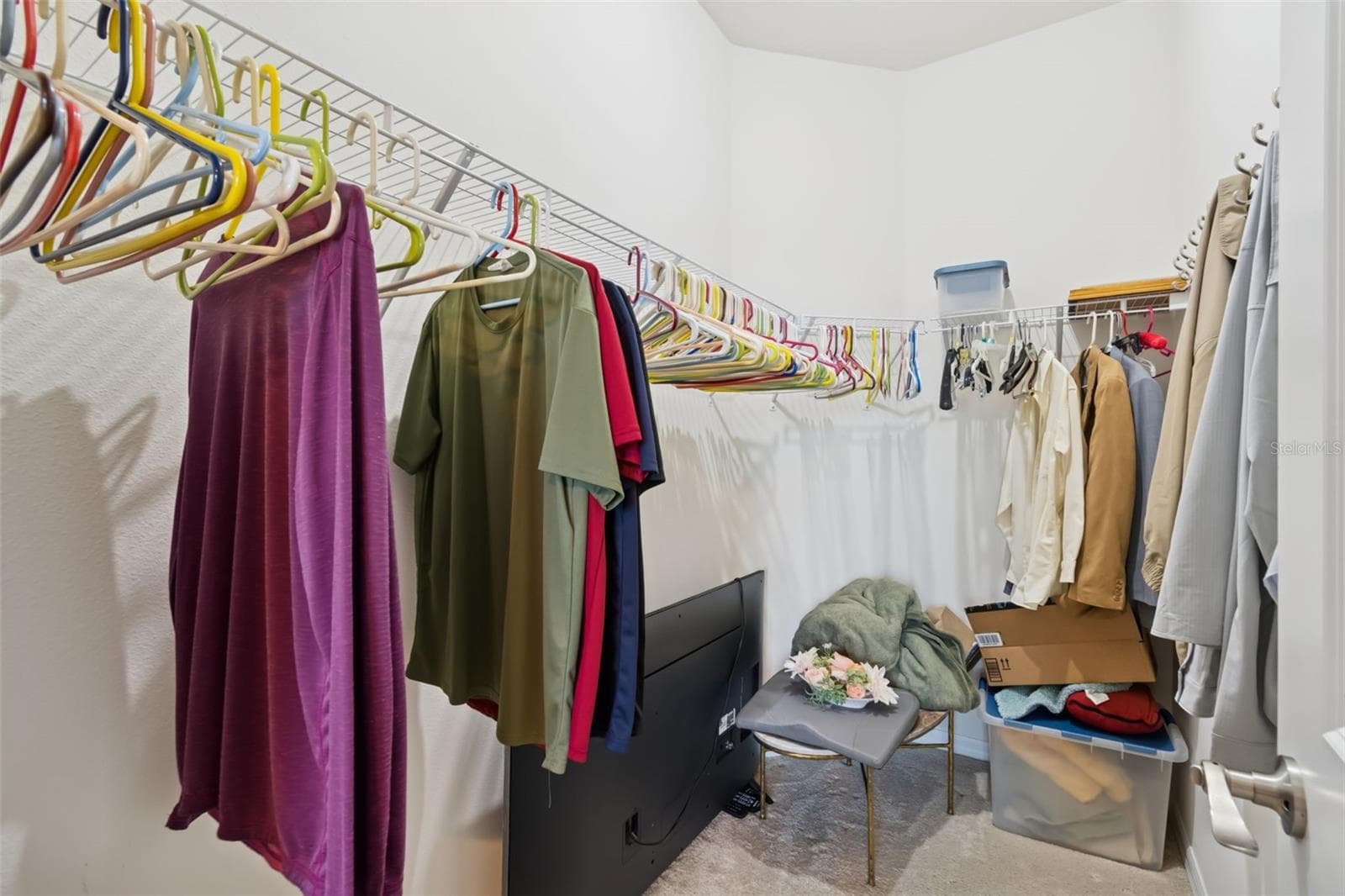 Master walk in closet - 7852 TIMBERVIEW LOOP, WESLEY CHAPEL