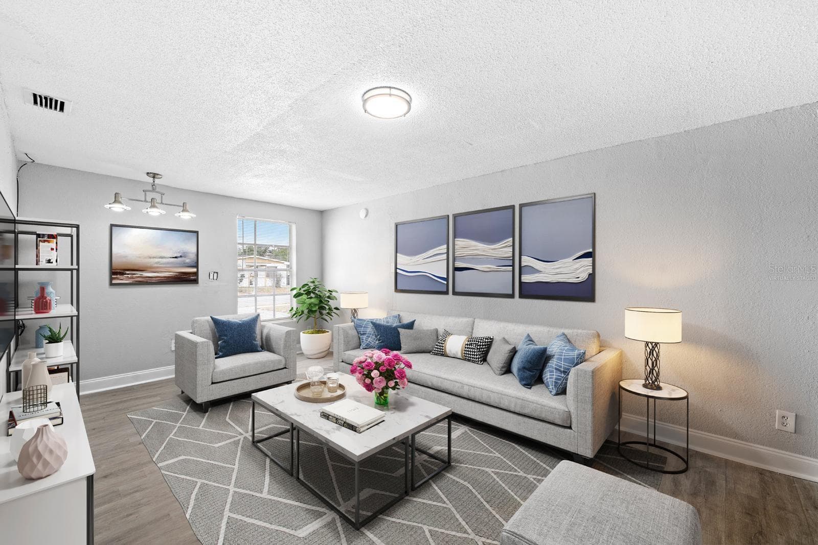 Living Room *Virtually Staged* - 4220 E POWHATAN AVE, TAMPA
