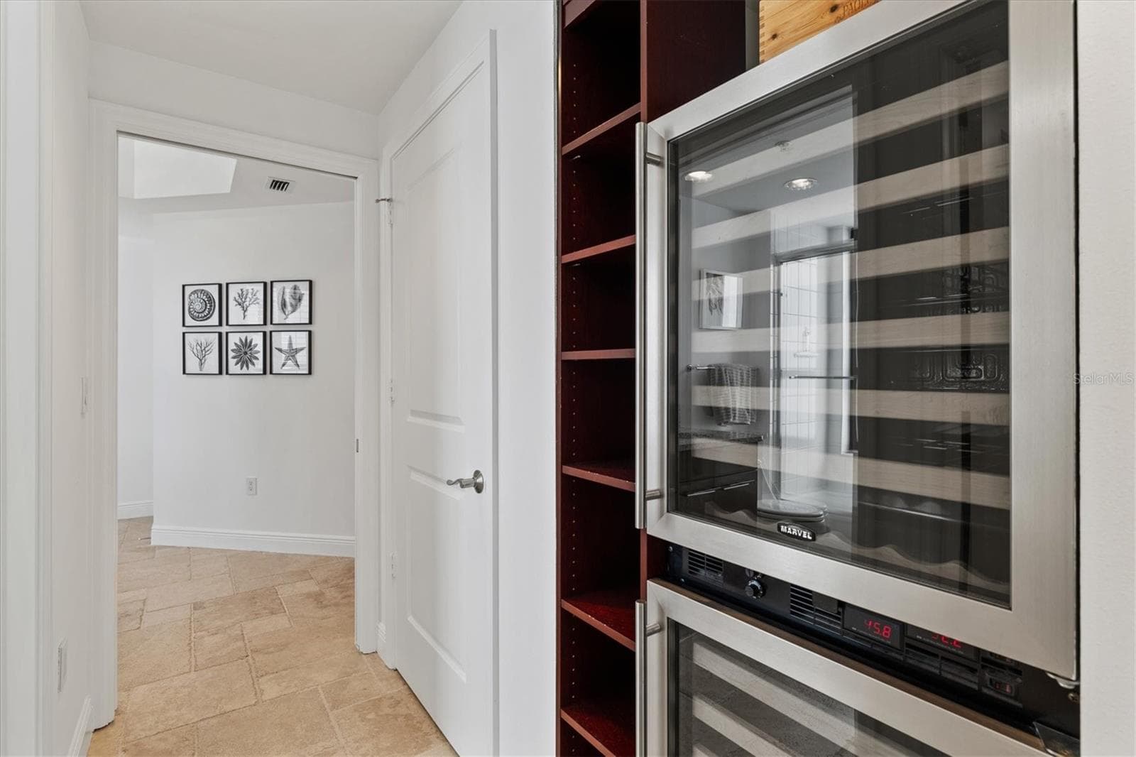 Built-ins and added storage in the hallway - 50 CENTRAL AVE #15A, SARASOTA